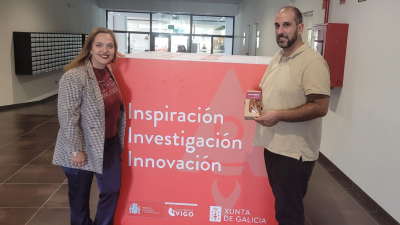 Águeda Ubeira, CEO da compañía, xunto ao director de operacións, Manuel Vila